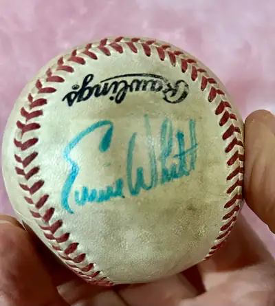 Ernie Whitt Autographed Baseball, View more