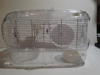 Cage de hamster avec accessoires en bon état 40x25x25 cm
