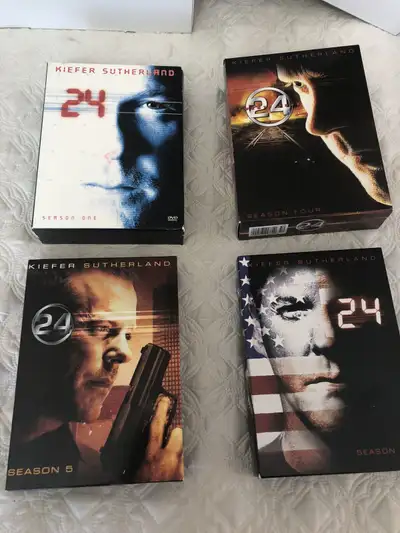 Seasons 1 and 4 ‘24’ tv show boxed dvd sets , View more