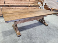 Ambrosia maple dining table with wooden base