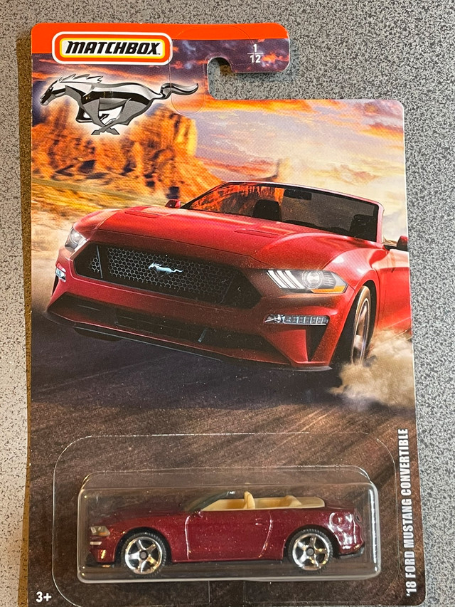 Matchbox hot wheels Ford Mustang GT convertible red   in Toys & Games in Markham / York Region