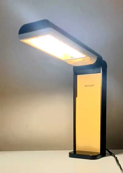 Vtg OttLite Desk/ Wall Hanging Lamp, View more