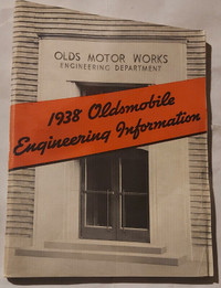 1938 Oldsmobile Engineering Information Dealer Parts Catalog