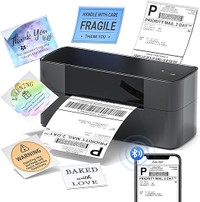 Compact Bluetooth Thermal Label Printer for Small Businesses rEG