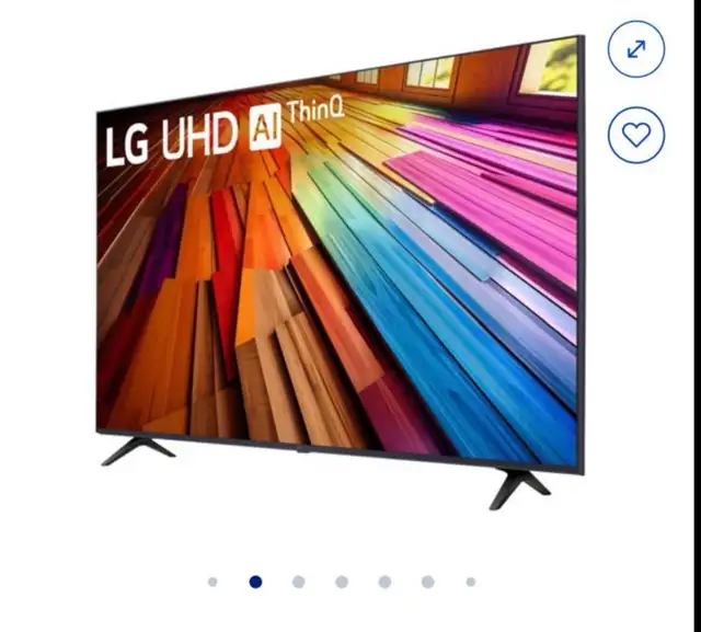 LG 4K UHD 55 inch Smart TV with wall mount and remote in TVs in Ottawa - Image 2