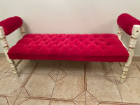 Antique Ottoman bench RED