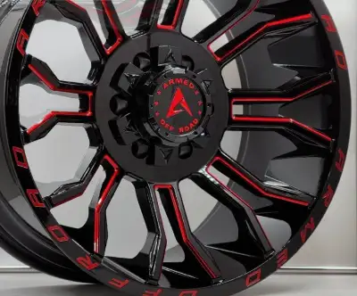 New ARMED WHEELS HAVOC 20X10 6X135/6X139.7 ET:-18 GLOSS BLACK RED MILLED CB:108.1 (R20 OFFROAD) $ 12...