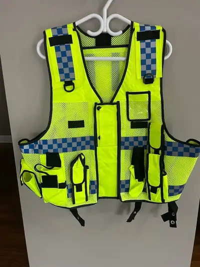 Reflective Vest Multi-Bag Construction Site Building Safety Protection Vest Fluorescent Clothes