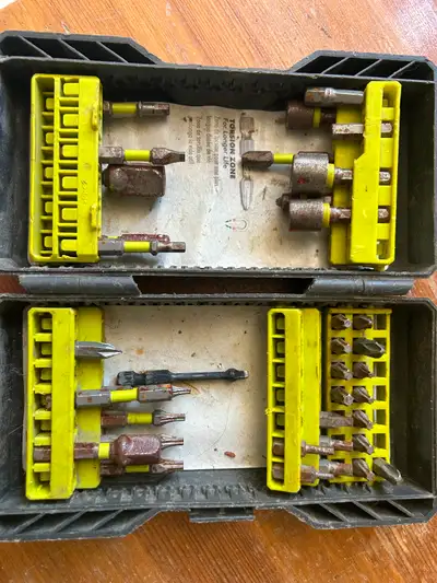 Ryobi Drill and Driver Bit Set (mostly complete), View more