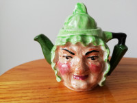 Vintage 1940+ Miniature teapot Dickens character " Sairey Gamp "