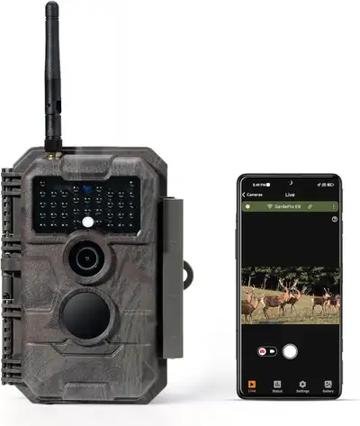 GardePro E6 WiFi Trail Camera, On-Site App Viewing, Wide Field, View more
