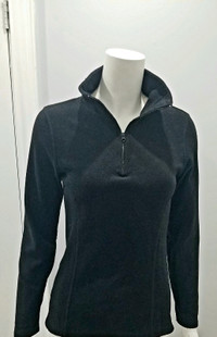 VGUC - Women's Old Navy Half Zip Fleece Black Sweater Size XS