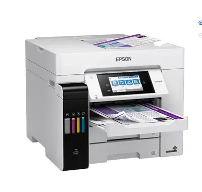 Pro ET-5850 EcoTank d'Epson Epson EcoTank Pro ET-5850 Wireless Color All-in-One Supertank Printer wi...