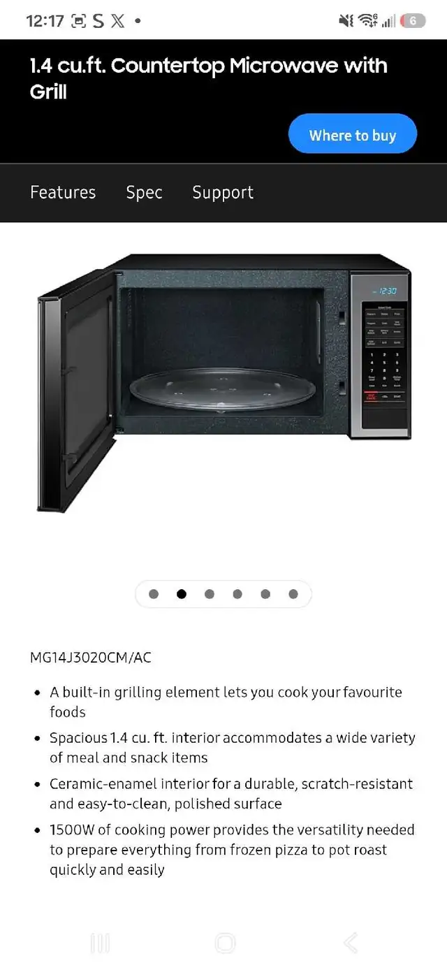 Samsung Microwave 584199983313735682