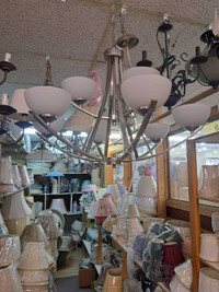 New Antique chandeliers, lamps, shades and electrical products