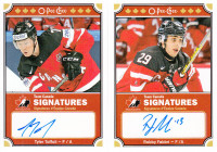 LOT 2 CARTES 2016-17 OPC TEAM CANADA SIGNATURES TOFFOLI