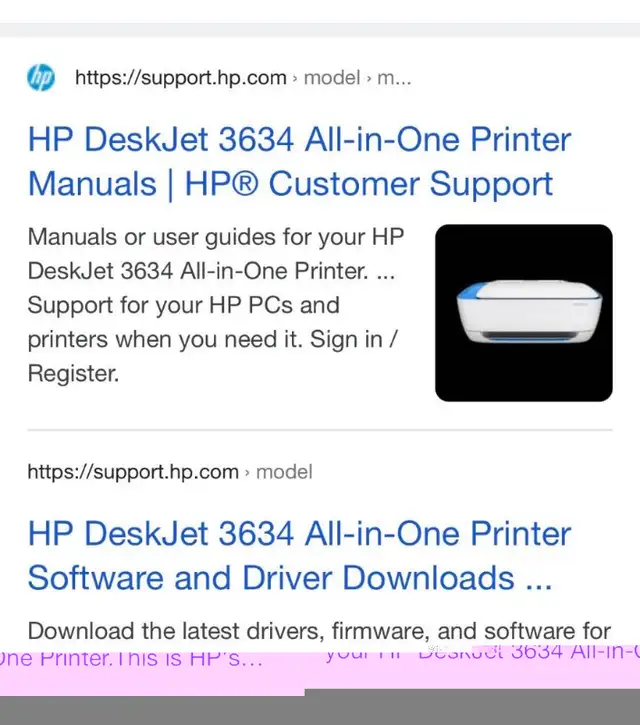 HP DeskJet 3634 Printer (White) in Printers, Scanners & Fax in Edmonton - Image 5