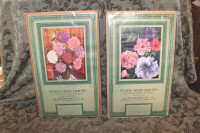 Old Stokes Seeds Calendar Bases From 1936 & 1937 - Great Framed