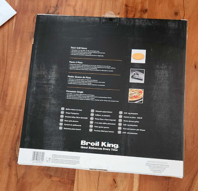 Pizza Stone 15" by Broil King - BNIB in Other in City of Toronto - Image 2