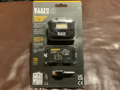 This Klein Tools headlamp is a rechargeable light array, perfect for hands-free illumination on the...