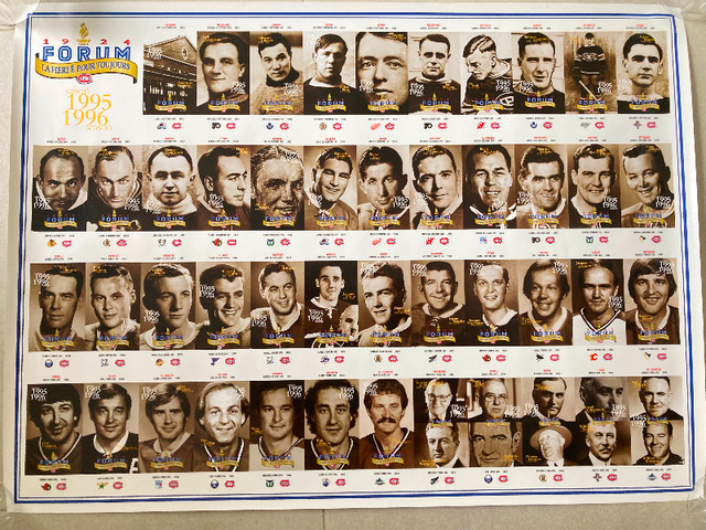 1995-96 Montreal Canadiens Tickets Poster from the Forum's Last dans Art et objets de collection  à Ouest de l’Île