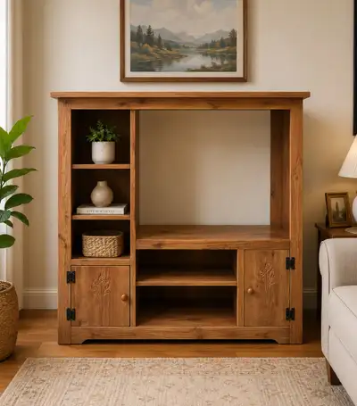 Solid Wood TV Entertainment Unit, View more