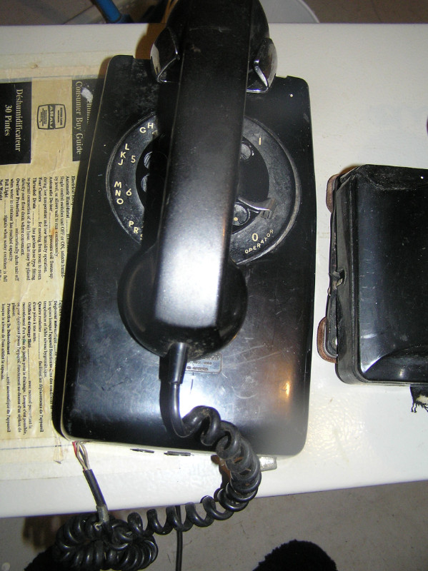 Vintage 1953 Wall Mount Phone Northern Electri                 c in Arts & Collectibles in Cape Breton