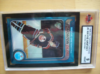 CARTE HOCKEY CARD, WAYNE GRETZKY RC, TOPPS CHROME,GRADE KSA9 MNT