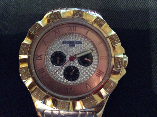Vintage TECHNO COM by Kc Men’s Diamond Watch in Jewellery & Watches in City of Toronto