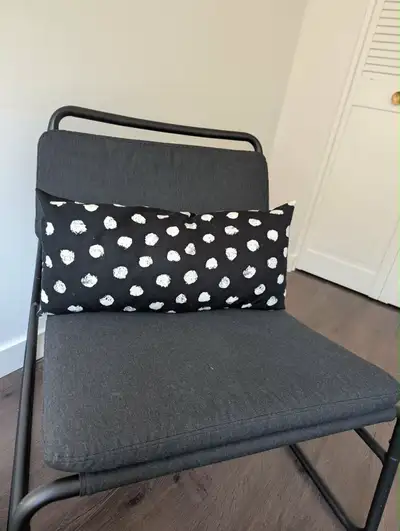 IKEA LINNÄBÄCK Easy Chair / Accent Chair – Dark Gray , View more