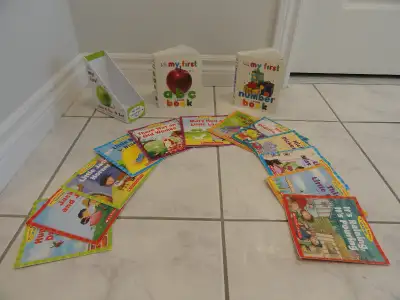 MY FIRST ABC & NUMBER BOARD BOOKS AND 12 NURSERY RHYME READERS. #1. 2 BOARD BOOKS. --- DK MY FIRST N...