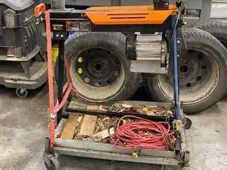 Electric log splitter. Works like a hot darn. The control box has been replaced once due to a log hi...