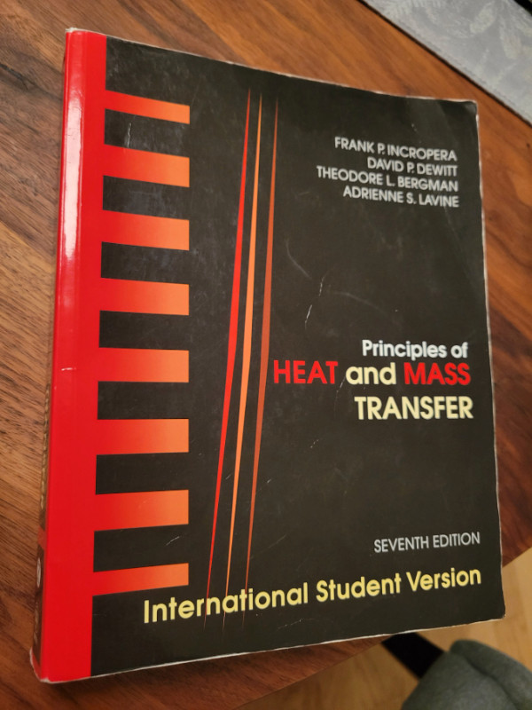 Book principles of heat and mass transfer 7th edition dans Manuels  à Ville de Montréal