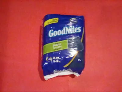 NEUF Caleçons pour nuit GOODNITES 38-65 lbs Sleep boxers, View more
