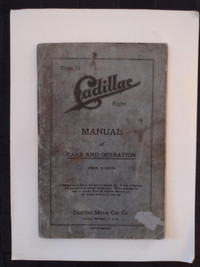 Vintage Cadillac Car Manuals – 1915 & 1969