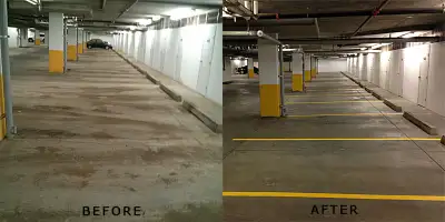 Grass n Plus Ltd offers a QUALITY and cost effective cleaning of parkades and parking lots all year...