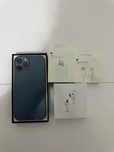 iPhone 12 Pro Max 128GB/512GB + Air Pods/20w Adaptor/Delivery, View more