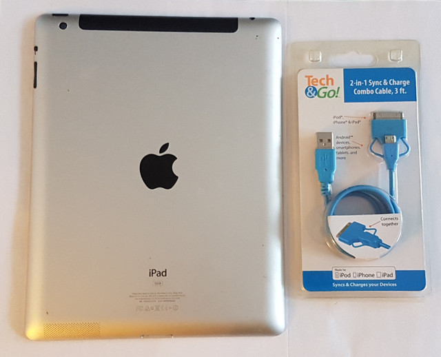 iPad 2 with new USB cable $40 dans iPad et tablettes  à Ville de Montréal - Image 2