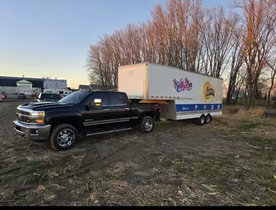 Remorque Precision Provençal 2008 – 28’ • Plancher érable (20’ de plancher + 8’ de deck) • Suspensio...