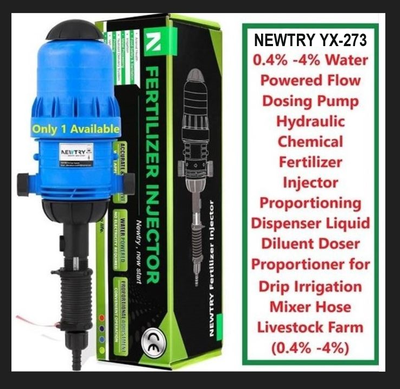 (NEW) NEWTRY YX-273 Water Powered Flow Dosing Pump (0.4% -4%), View more