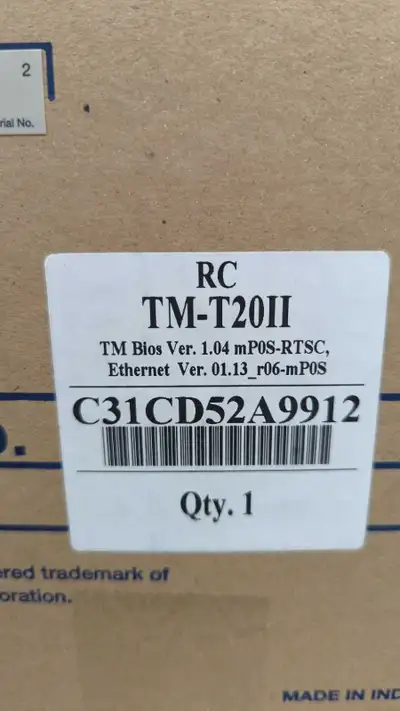 Epson printer TM-T20II, View more