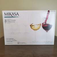 Mikasa wine glasses (new)