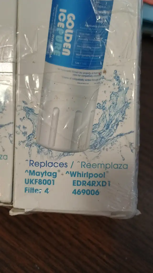 NEW LOT OF 3 ICEPURE RWF0900A Water Filter WHIRLPOOL MAYTAG UKF8 in Refrigerators in Kitchener / Waterloo - Image 3