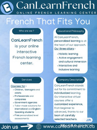 FRENCH CLASSES SATISFACTION GUARANTEED or YOUR MONEY BACK!