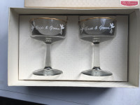 Bride & Groom wine glasses