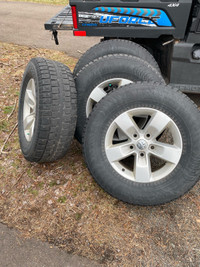 Ram Classic wheels with studed tires 