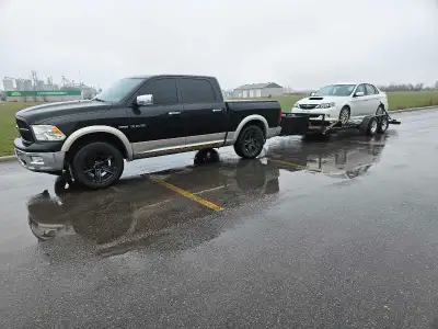 Truck/trailer for hire anything that fits and not over weight also has winch text or call for quote....
