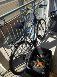 Bicycle + Helmet + Cable Lock + Bike Pump