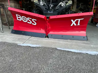 Plow. This Vee plow is fully hydraulic and has quick connect wiring harness just like the truck plow...