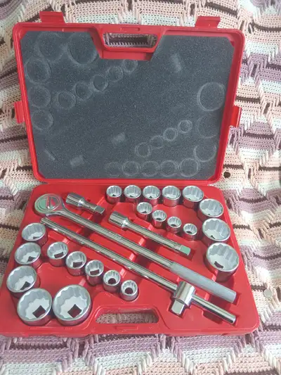 3/4 inch metric socket set 26 pieces, View more